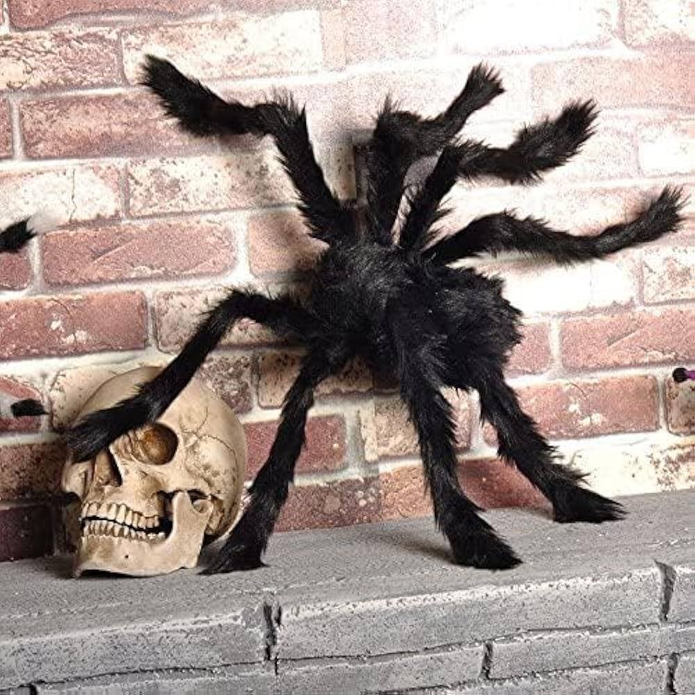 COOLJOY 35 INCH Halloween Decorations Spider Realistic Hairy Spider Halloween Party Decor for Out... | Amazon (US)