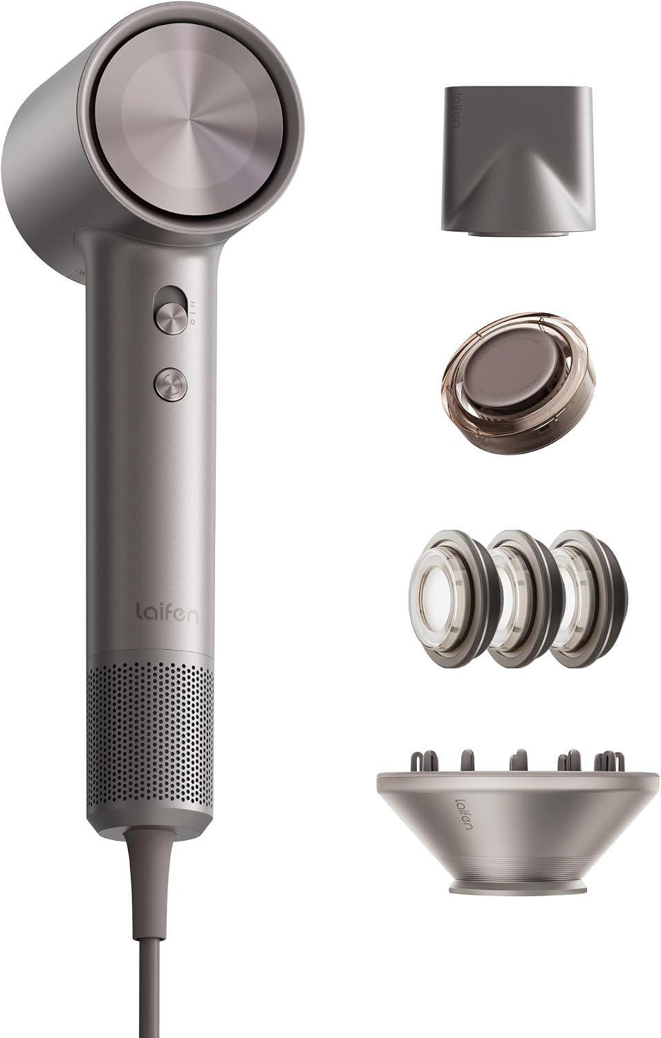 Laifen Swift 4 High-Speed Ionic Hair Dryer with Diffuser, Polished Titanium | Amazon (US)