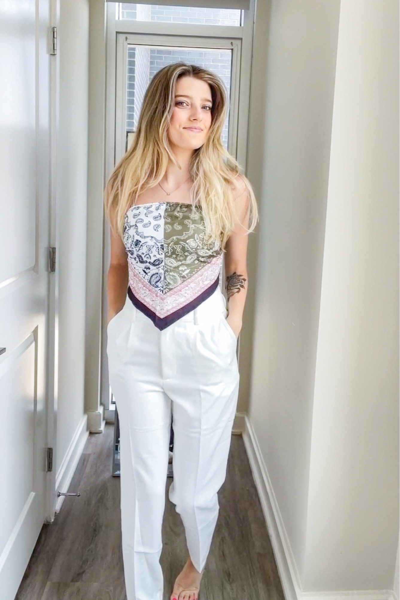 These work pants are a great quality and perfect for in the office, or swap out your top for this bandana style tube top for a night out!

#LTKFind #LTKSale #LTKworkwear