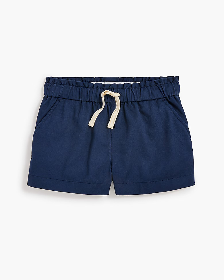 Girls' pull-on paper-bag short | J.Crew Factory