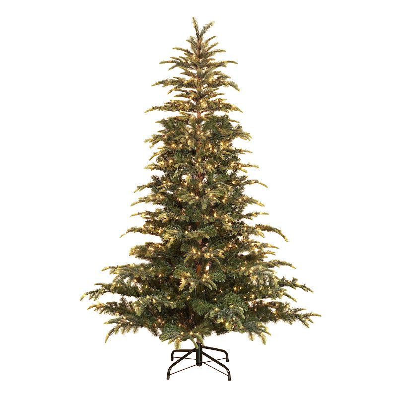 Puleo International Prelit Artificial Montclair Fir Holiday Tree with Clear Lights, Hinged Branch... | Target