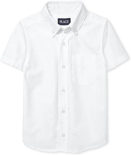The Children's Place boys Short Sleeve Oxford Shirt | Amazon (US)