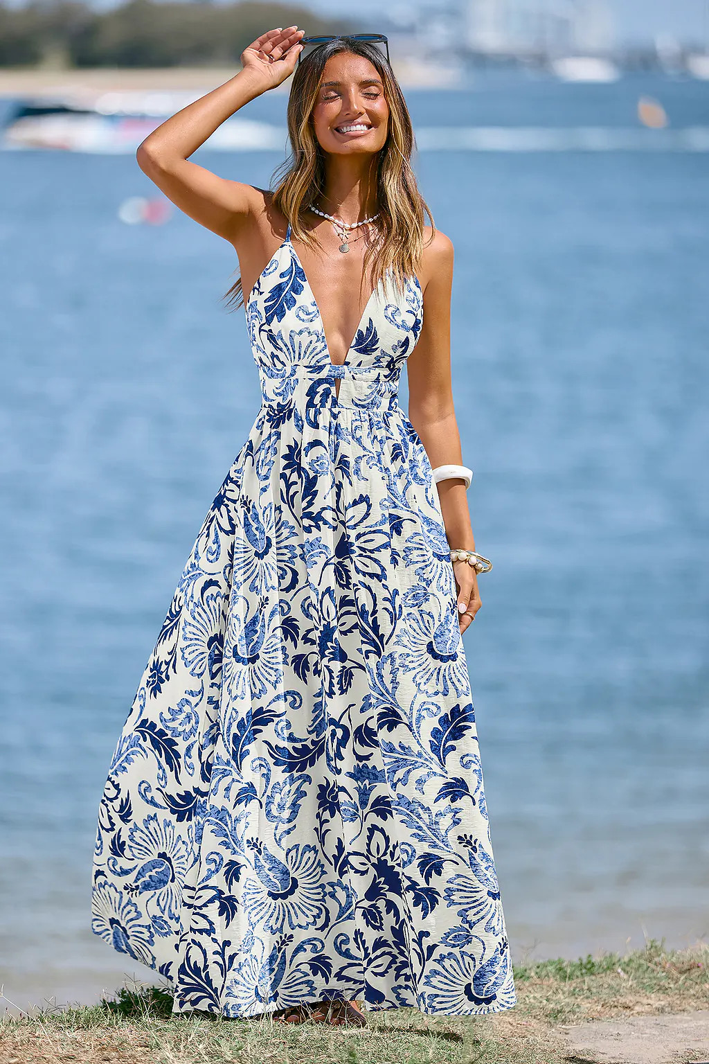 Sunset Basking Floral Maxi Dress | Cupshe US