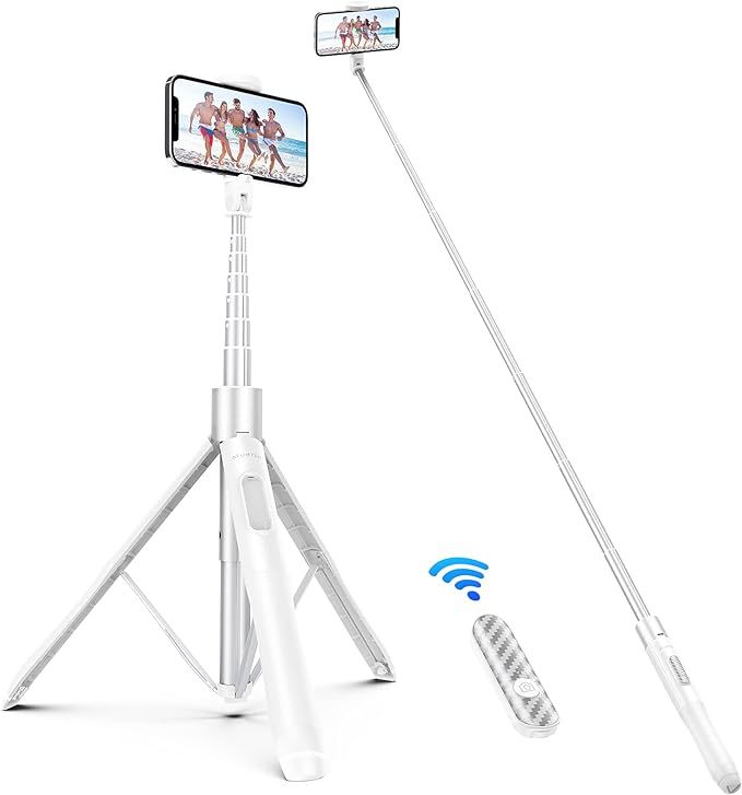 Amazon.com: ATUMTEK 60" Selfie Stick Tripod, All in One Extendable Phone Tripod Stand with Blueto... | Amazon (US)