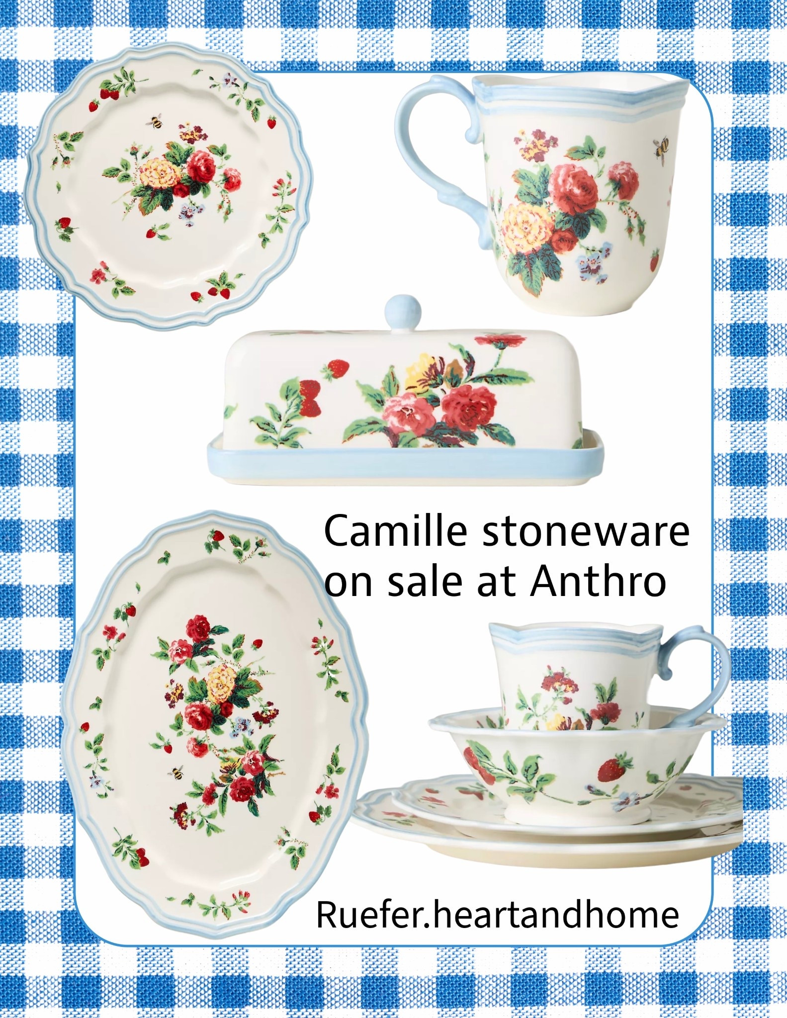 I’m in love with this beautiful floral stoneware pattern. Floral plates, floral mug, stoneware platter, Anthropologie dinnerware sale, cottage style butter dish, stoneware mug, salad plates. Charming floral print stoneware dinnerwaree

#LTKHome #LTKSaleAlert #LTKSeasonal