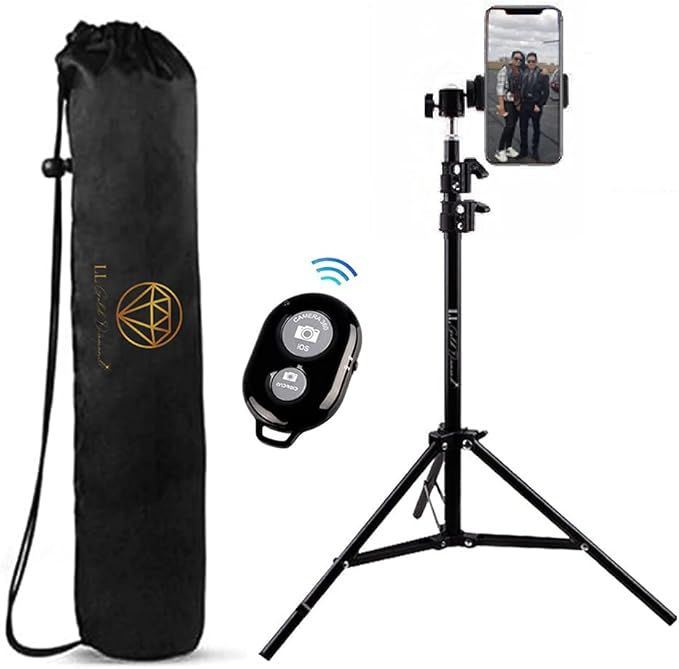 LL Gold Diamond 26 to 82 inch Phone Tripod Stand, Selfie Stick Tripod and iPhone Tripod with Remo... | Amazon (US)