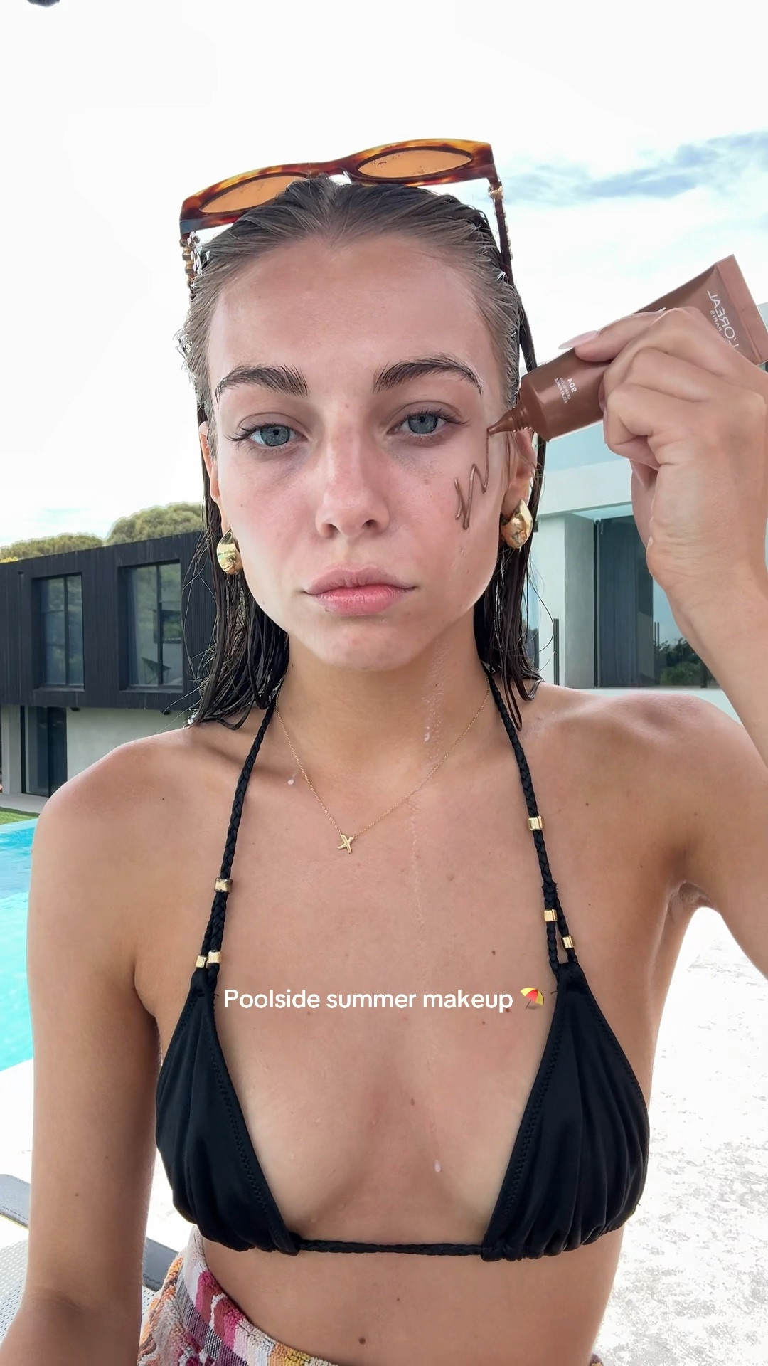 My summer makeup routine ✨🍸 #makeup #summer #summerskin