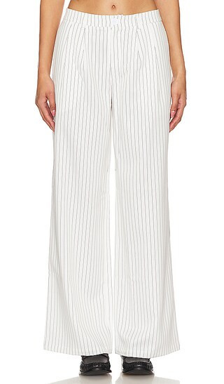 MORE TO COME Jazmine Pant in White Stripe - White. Size S | Revolve Clothing (Global)