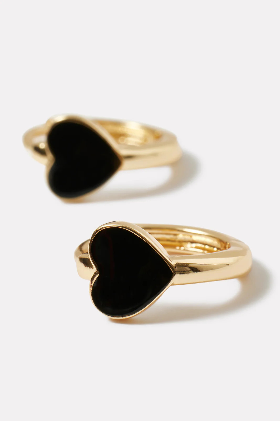 Amika Enamel Heart Huggies | Evereve