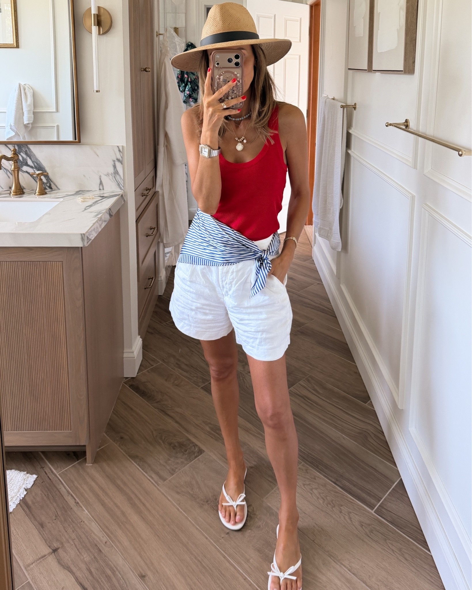 Tank size small linen shorts 4
4th of July outfit idea 🤍❤️💙

#LTKootd #LTKgrwm #LTKSeasonal