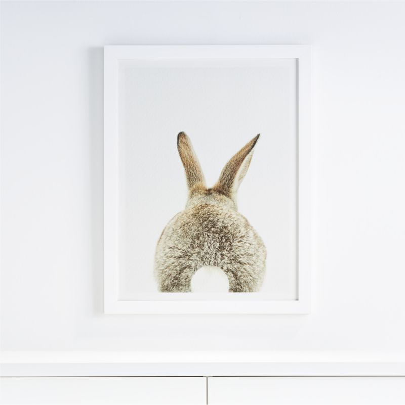 Bunny Tail Framed Wall Art + Reviews | Crate & Kids | Crate & Barrel