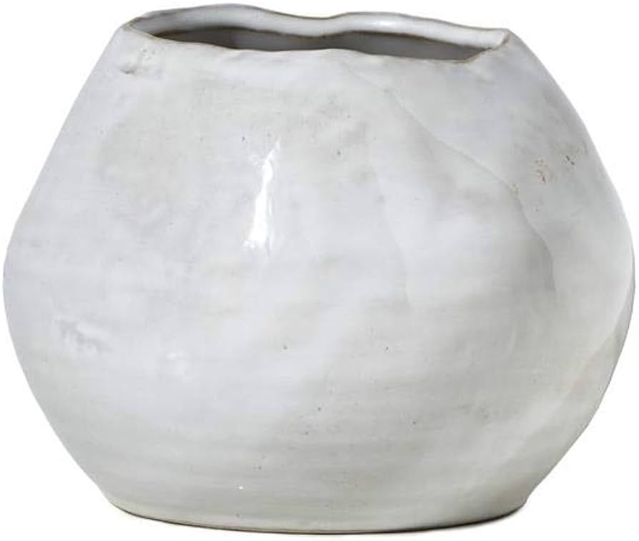 Serene Spaces Living Glazed Ceramic Fishbowl Vase, Set of 4- Centerpiece for Vintage Weddings, Ev... | Amazon (US)