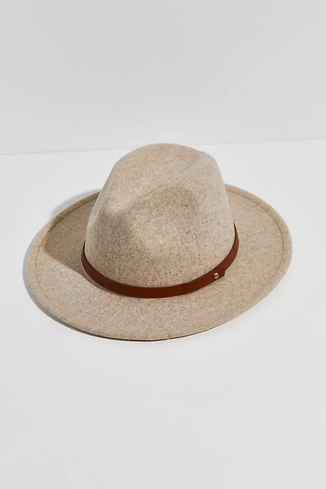 Wythe Leather Band Felt Hat | Free People (Global - UK&FR Excluded)