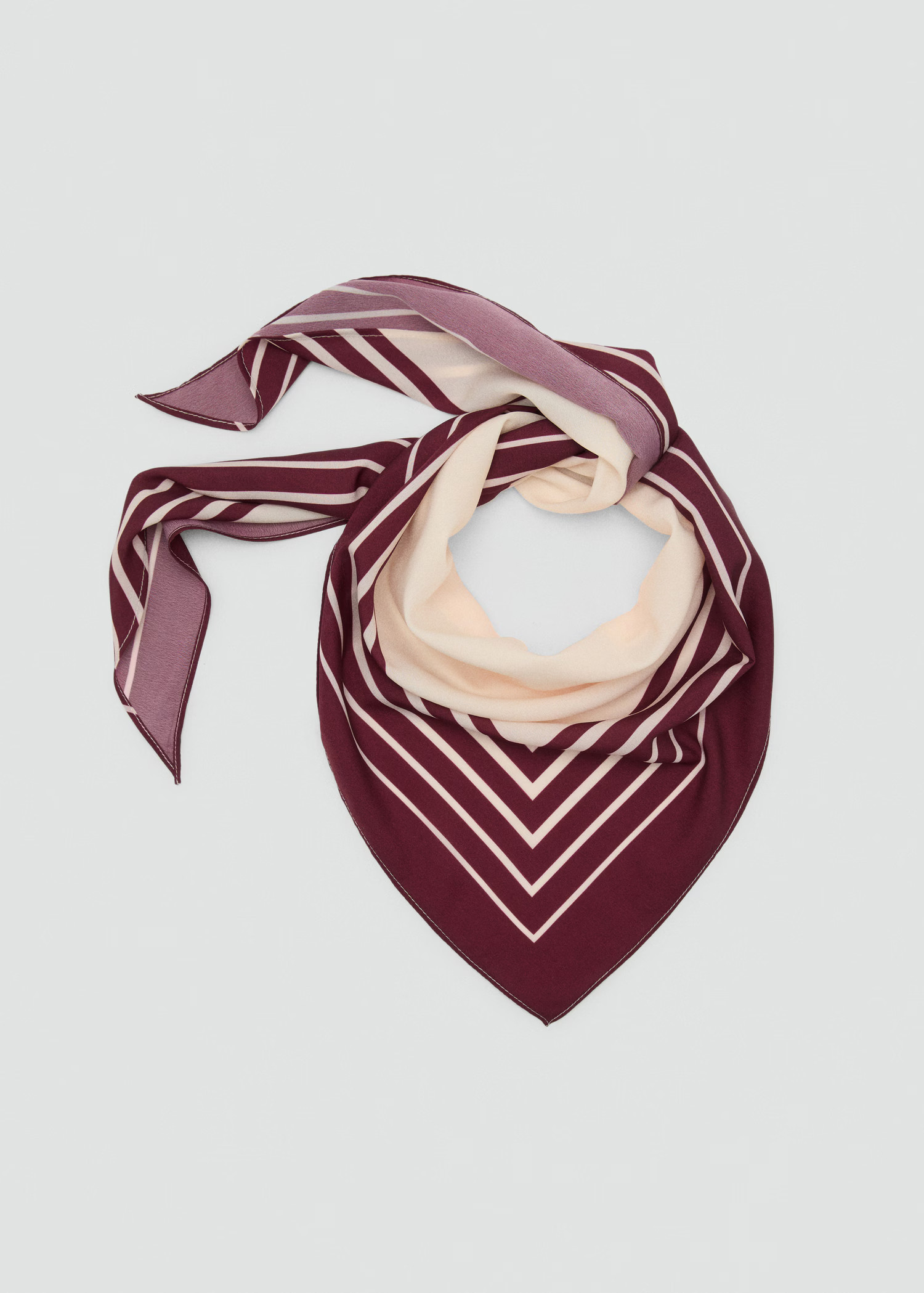 Striped satin scarf - Women | MANGO Canada | Mango Canada