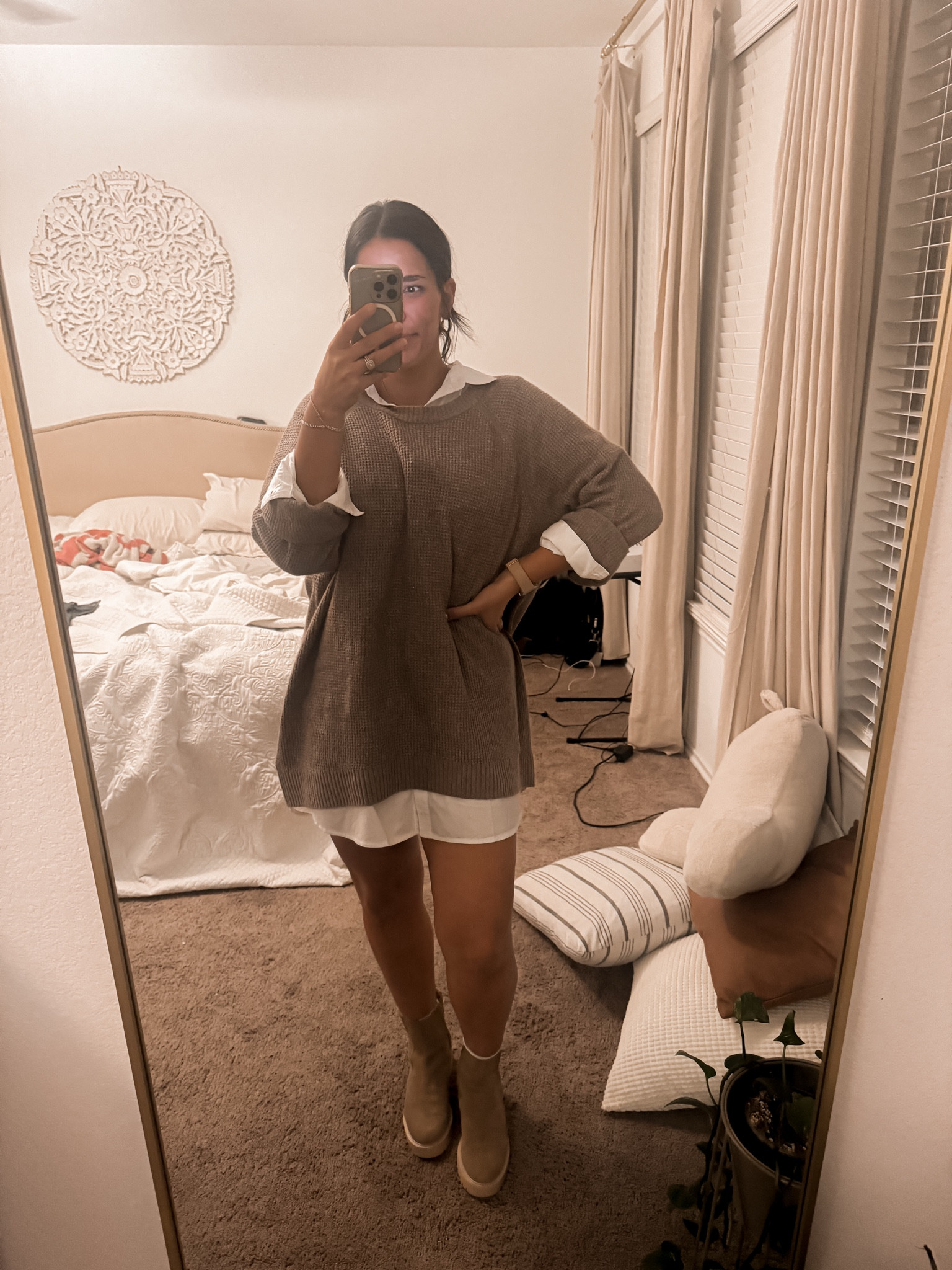 Fall sweater dress casual bootie look 

#LTKMidsize #LTKStyleTip #LTKFindsUnder50