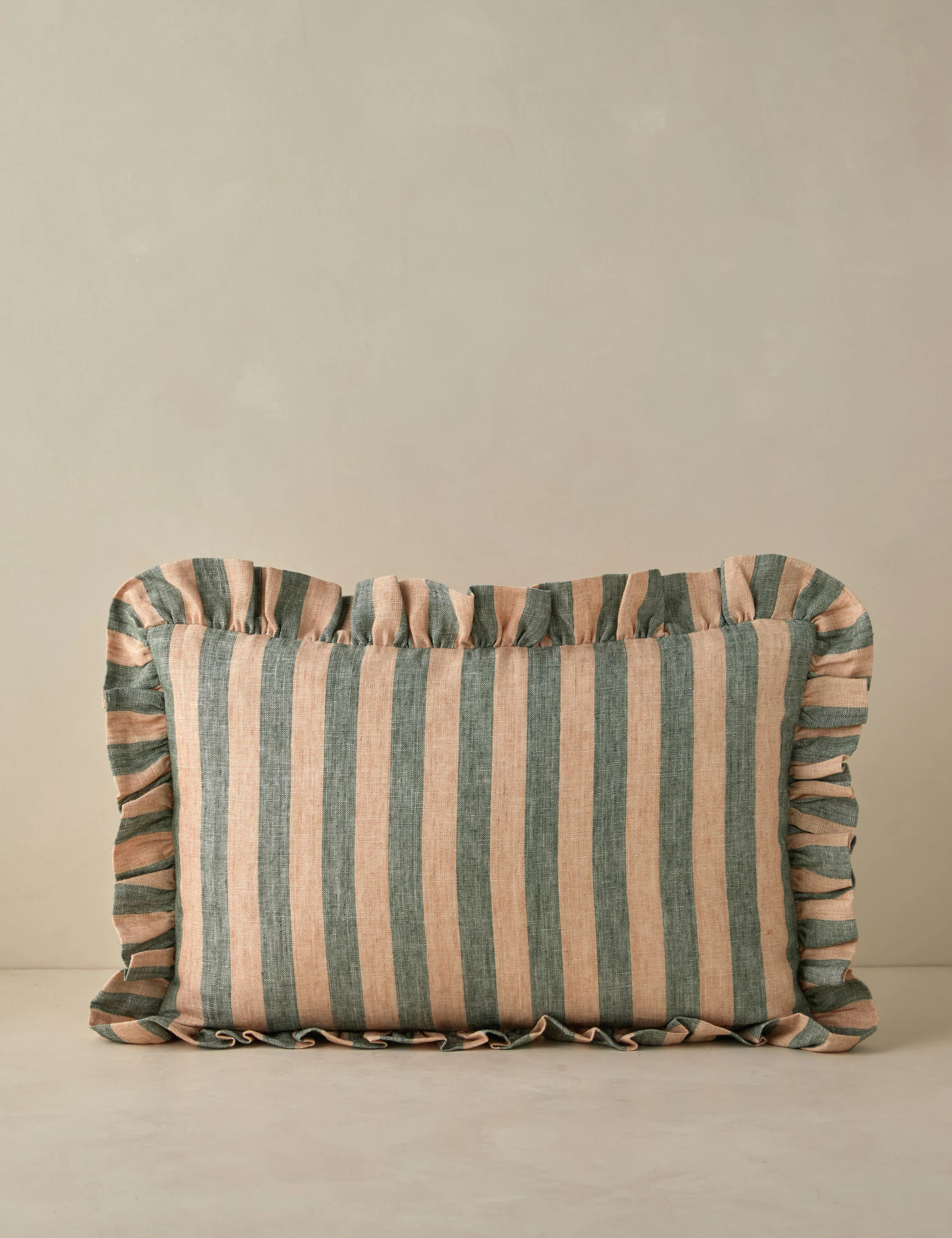 Amaroso Linen Ruffle Pillow | Lulu and Georgia 