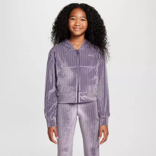 Girls' Nike Sportswear Ribbed Full Zip | Scheels Sports
