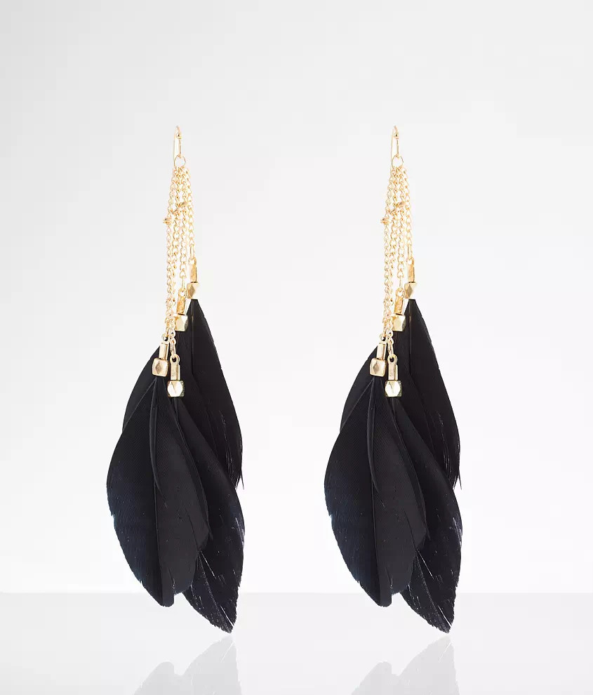 Feather Drop Earring | Buckle
