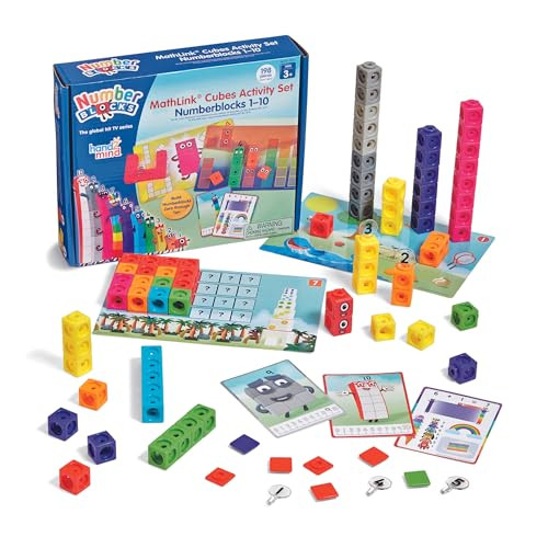 hand2mind MathLink Cubes Numberblocks 1-10 Activity Set, 30 Preschool Learning Activities, Counti... | Amazon (US)
