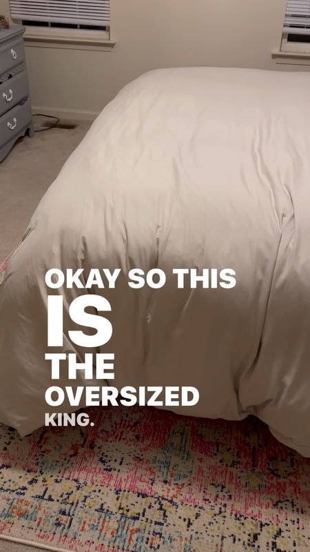 Oversized King duvet & cover means no more seeing the sides of the bed or fighting over the covers! 🙌

#LTKfindsunder50 #LTKhome #LTKfamily