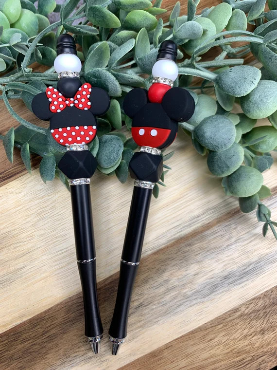 Minnie Mouse Refillable Pen  Mickey Mouse Pen  Silicone Pen | Etsy | Etsy (US)
