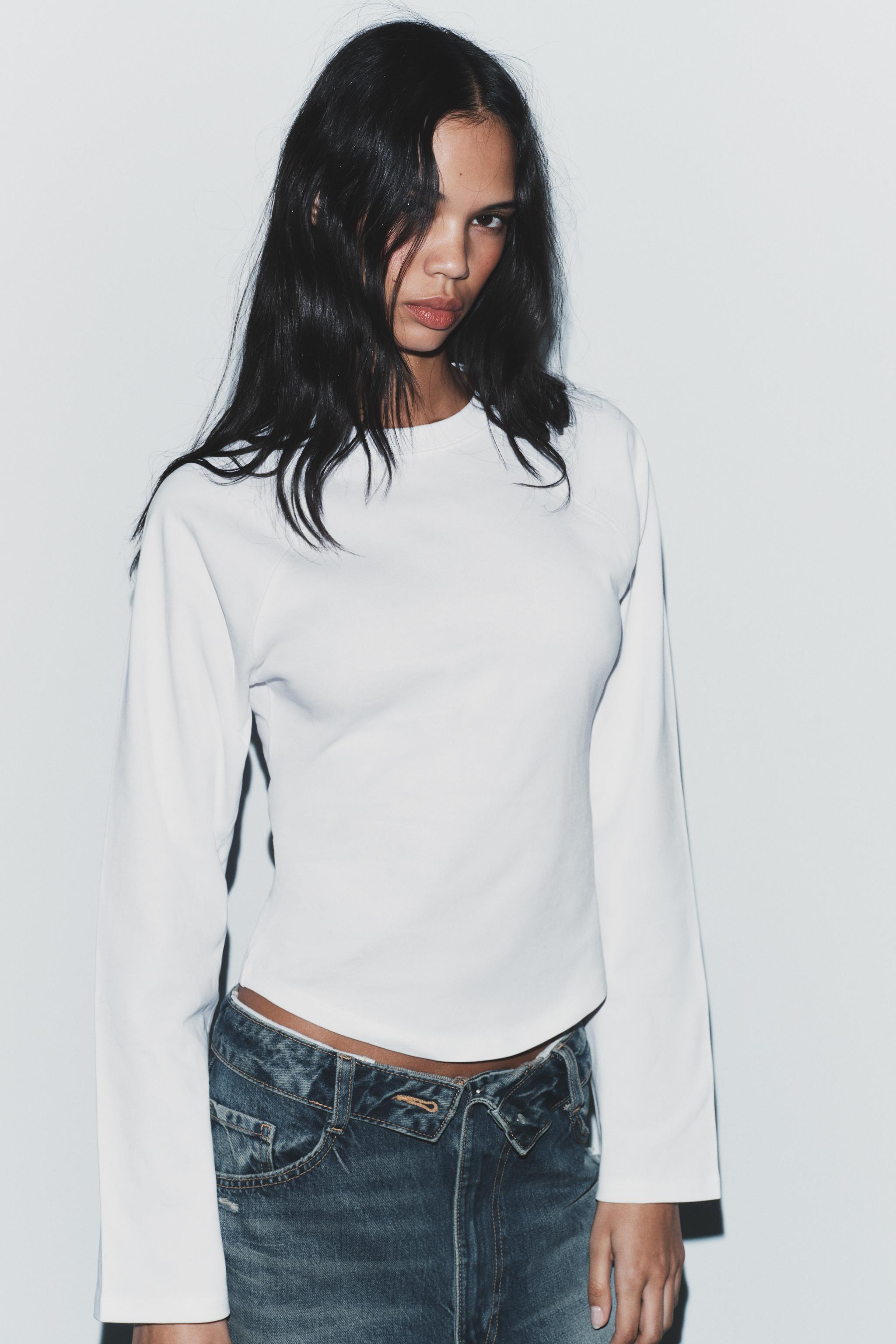 RAGLAN LONG SLEEVE T-SHIRT | Zara UK