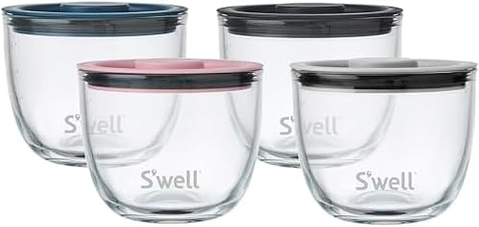 S'well 12oz Glass Prep Bowl Set of 4 For Easy Meal Prep, S'well Signatures, Made From Durable Tem... | Amazon (US)