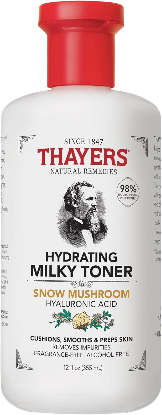 THAYERS Milky Face Tonique pour le visage avec champignon des neiges et acide hyaluronique, toniq... | Amazon (CA)