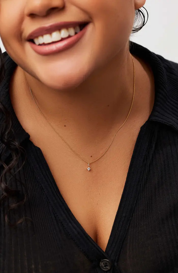 Ana Luisa Diamond Necklace - Gold Dainty Diamond Necklace | Nordstrom | Nordstrom