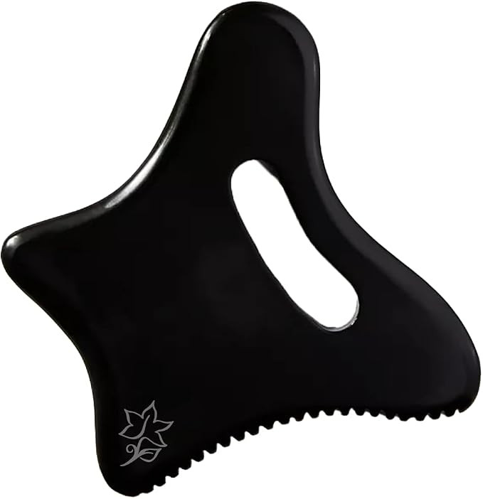 Full Body Gua Sha Tool and Facial Massage Tools, Bian Stone Handle Guasha Scraping for Back, Neck... | Amazon (US)