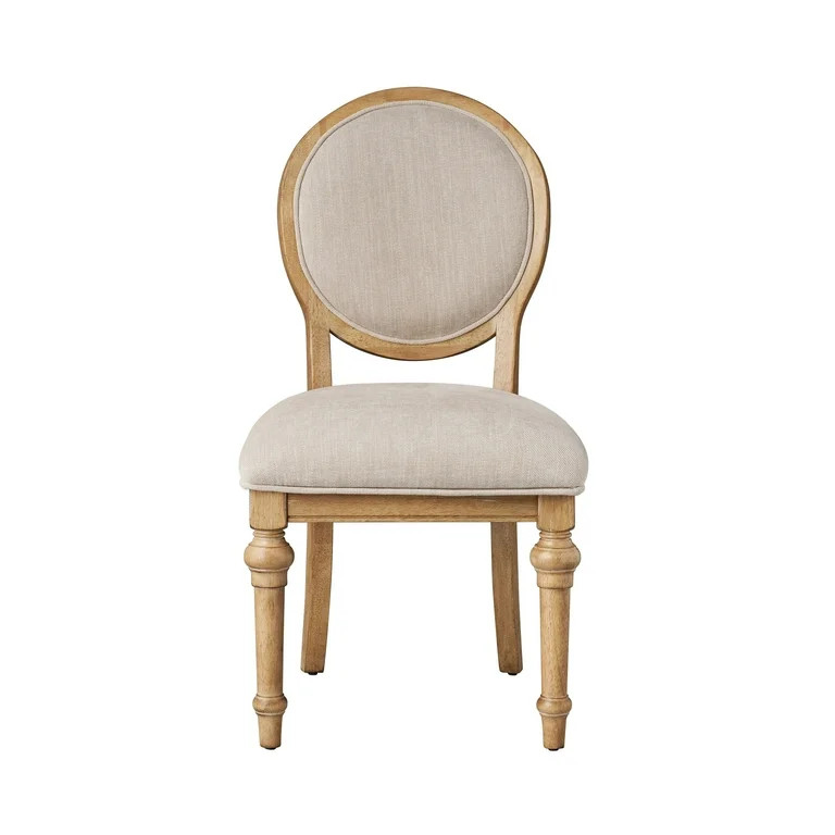 The Pioneer Woman Willa Rounded Back Dining Chairs, Set of 2, Heirloom Wheat Finish | Walmart (US)