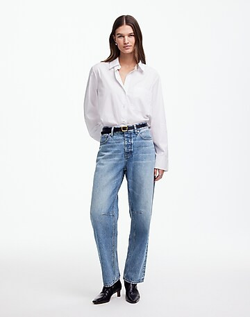 The Darted Barrel-Leg Jean | Madewell | Madewell