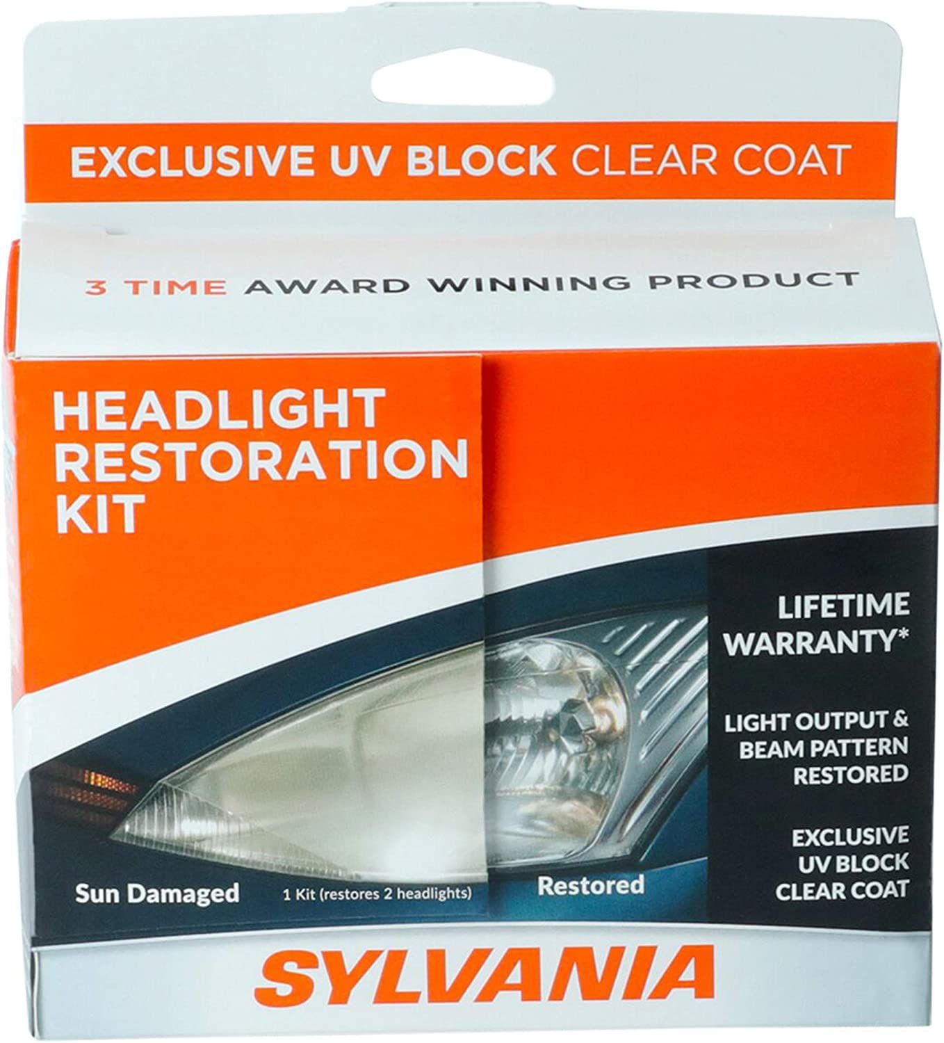 SYLVANIA - Headlight Restoration Kit - 3 Easy Steps to Restore Sun Damaged Headlights With Exclus... | Amazon (US)