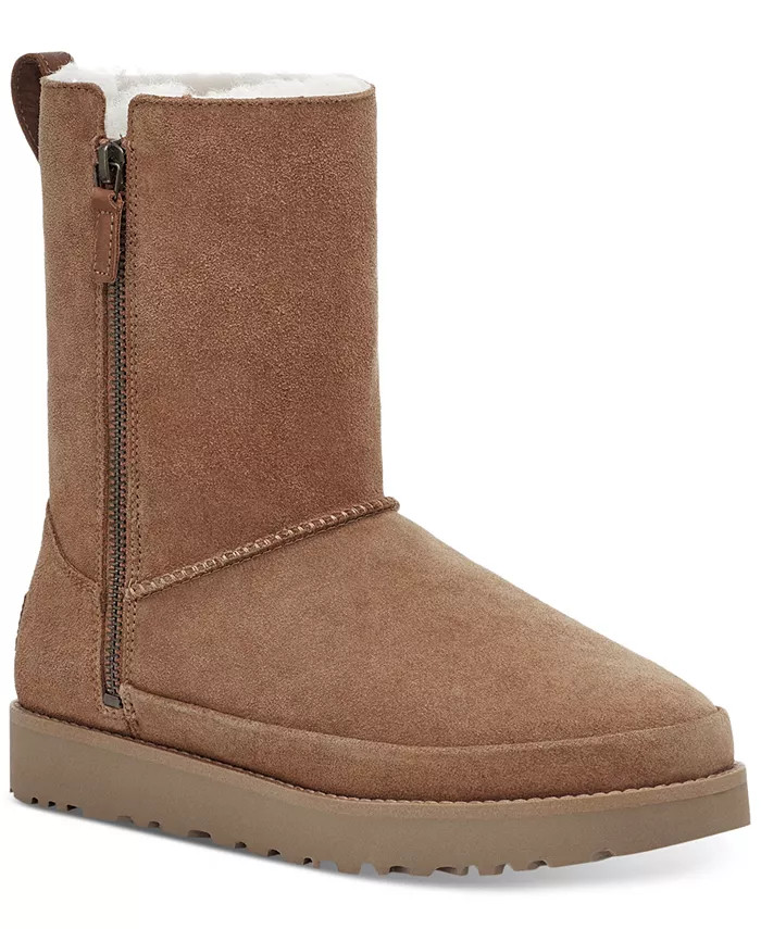 UGG® UGG Women's Classic Zip Short Boots & Reviews - Boots - Shoes - Macy's | Macys (US)