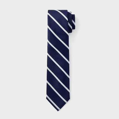Men's Striped Neck Tie - Goodfellow & Co™ Navy & White | Target