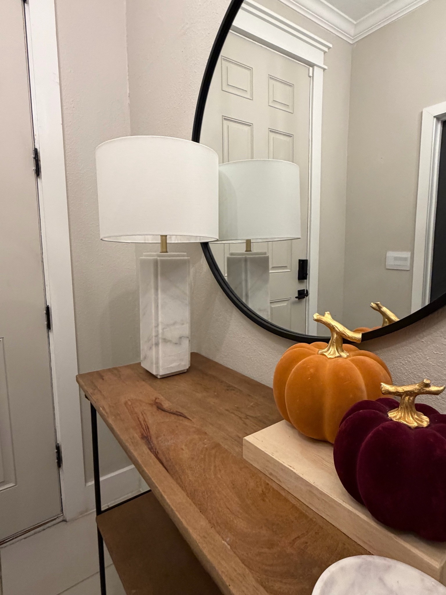 Girls, I am officially swooning. I just got this solid marble lamp, and seeing it next to the warm wood on this table? Chef's kiss. Honestly, it’s way heavier and higher quality than I even expected, and it looks so good.

Linking it on my LTK if you want to snag one!

#LTKHome
