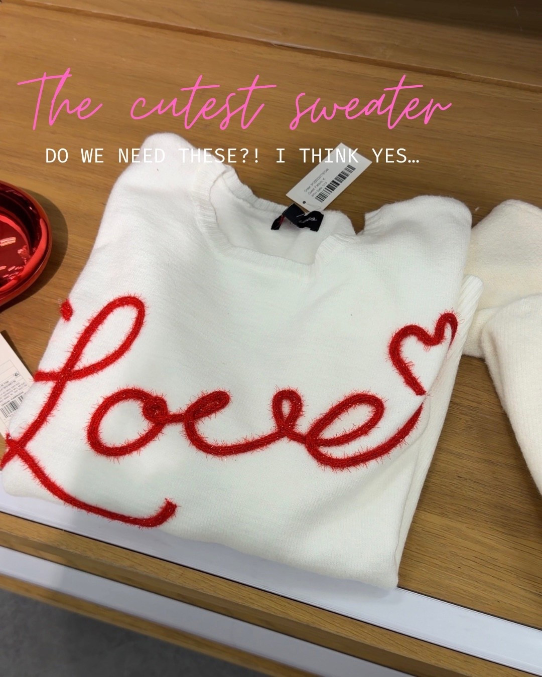 The cutest valentine sweater!!

#LTKmomlife #LTKgrwm #LTKValentine