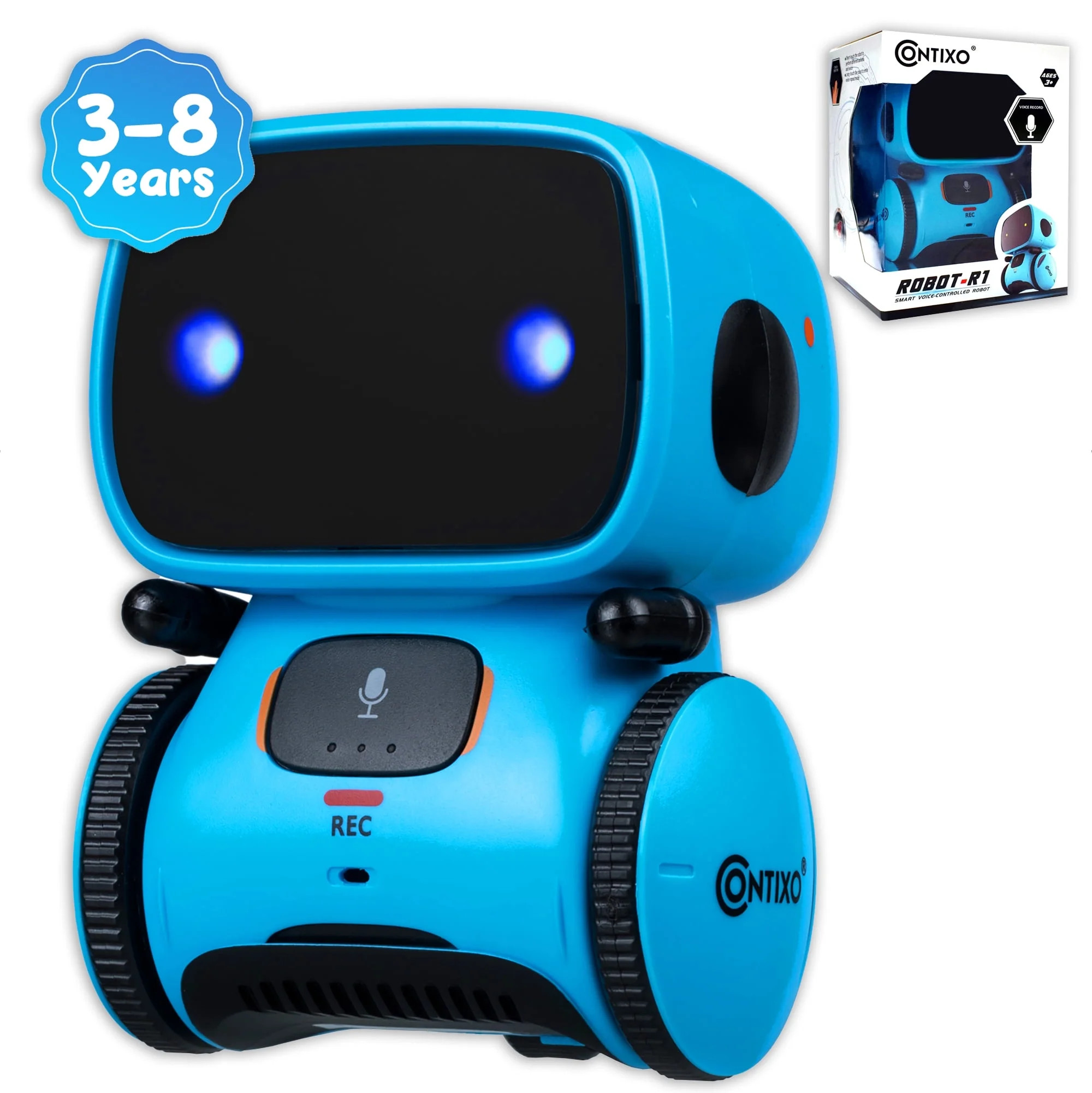 Contixo Interactive Smart Robot, Learning Kids Toy, Ages 3-8, Voice Activated, Touch Sensitive, P... | Walmart (US)