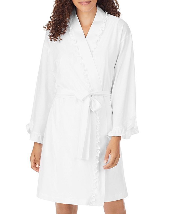 Ruffle-Trim Cotton Robe | Bloomingdale's (US)