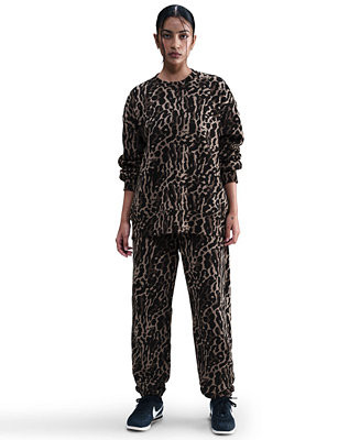 Women's High-Waisted Oversized Printed Sweatpants | Macy's