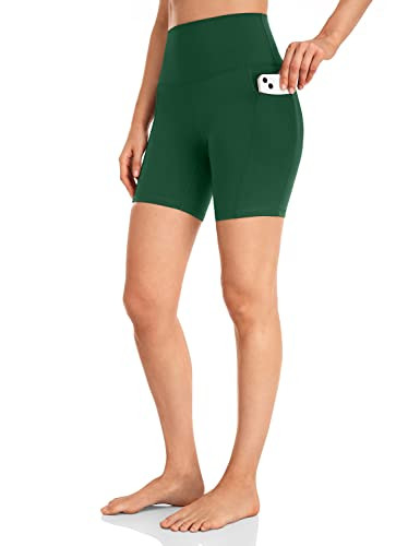 HeyNuts Essential Biker Shorts with Side Pockets for Women, High Waisted Workout Compression Yoga... | Amazon (US)