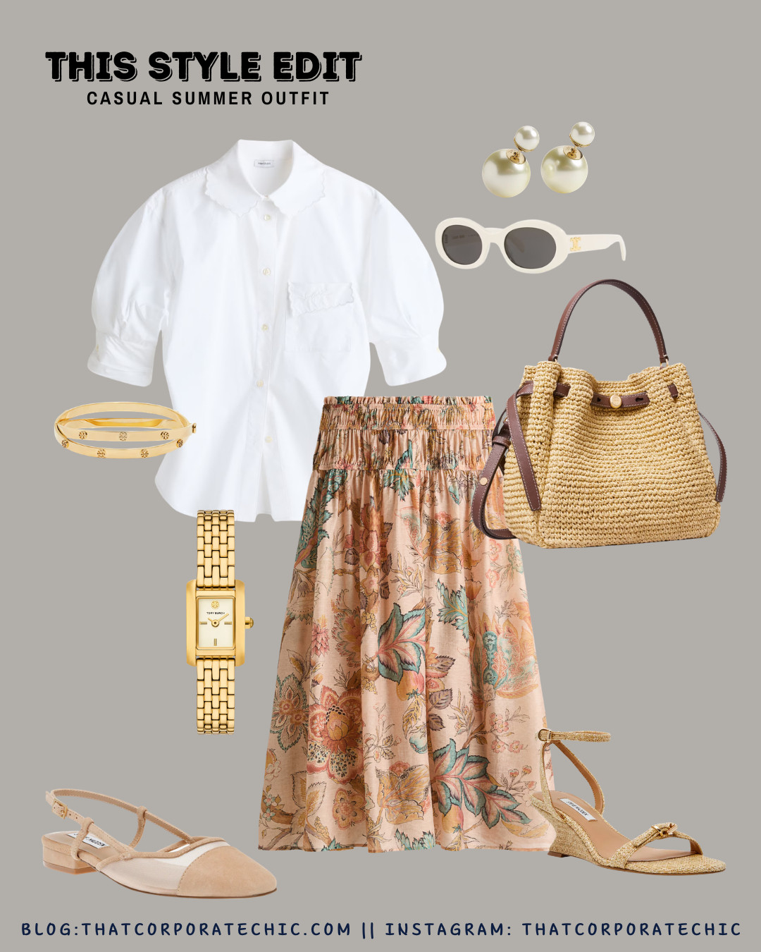 Elevated Casual Summer Outfit Ideas - White cotton blouse + Midi skirt.
Heatwave outfit 













casual summer outfits, elevated style, chic summer fashion, summer wardrobe inspiration, classy casual outfits, effortless dressing, minimalist fashion, quiet luxury style, summer capsule wardrobe, colourful summer style, thatcorporatechic

#LTKsummer #LTKworkwear #LTKstyletip