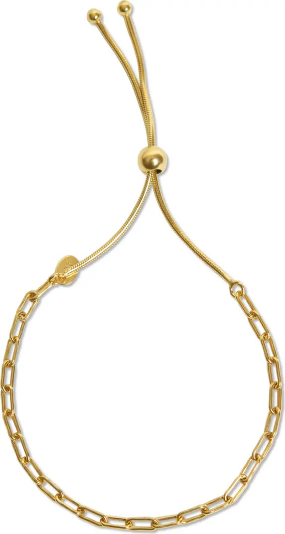 Paper Clip Chain Adjustable Slide Bracelet | Nordstrom