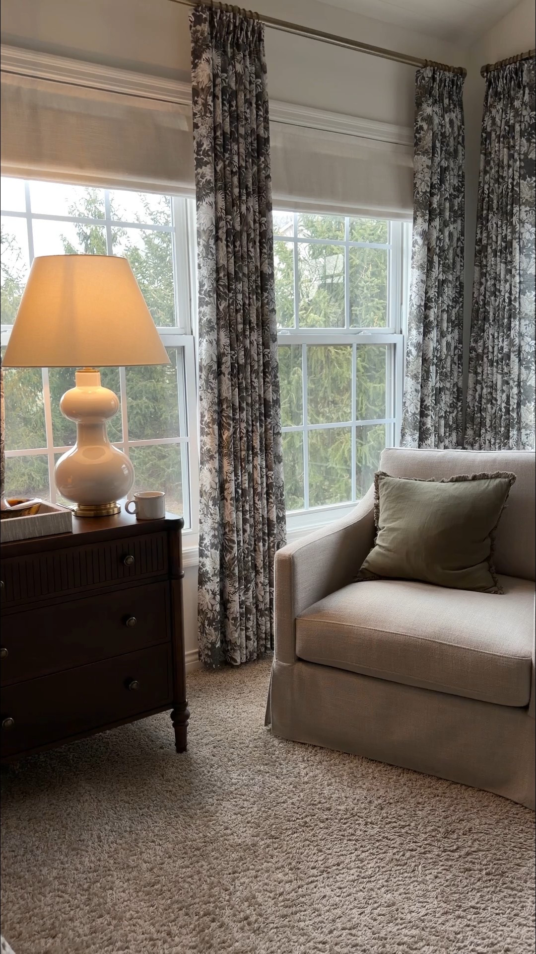 Afternoon coffee in my bedroom sitting area 

#LTKHome #LTKdayinmylife #LTKmomlife