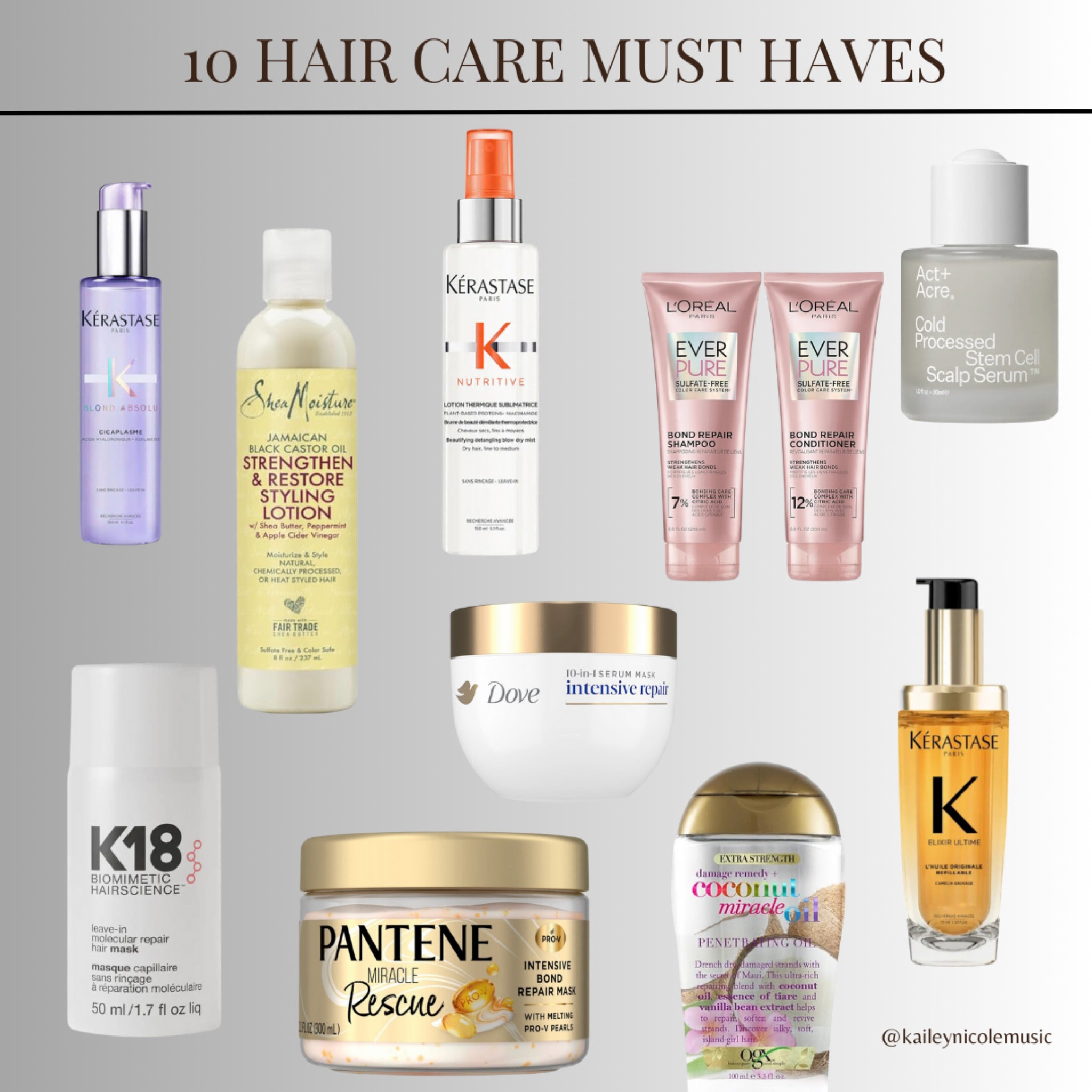Some of my hair care favorites but to be honest there are so many more. If I’ve learned anything it’s that there is quality hair care in every price range! Do you want to see more suggestions? 