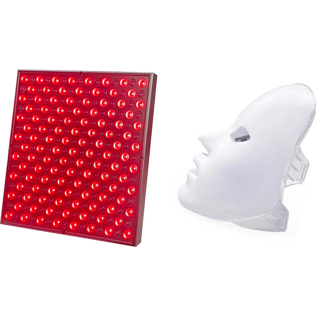 PURSONIC 7-in-1 LED Light Therapy Face Mask & Full-Body Red Light Therapy Panel in White at Nordstrom | Nordstrom