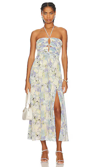 Rozina Dress in Blue & Green Floral | Revolve Clothing (Global)