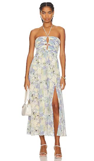 Rozina Dress in Blue & Green Floral | Revolve Clothing (Global)