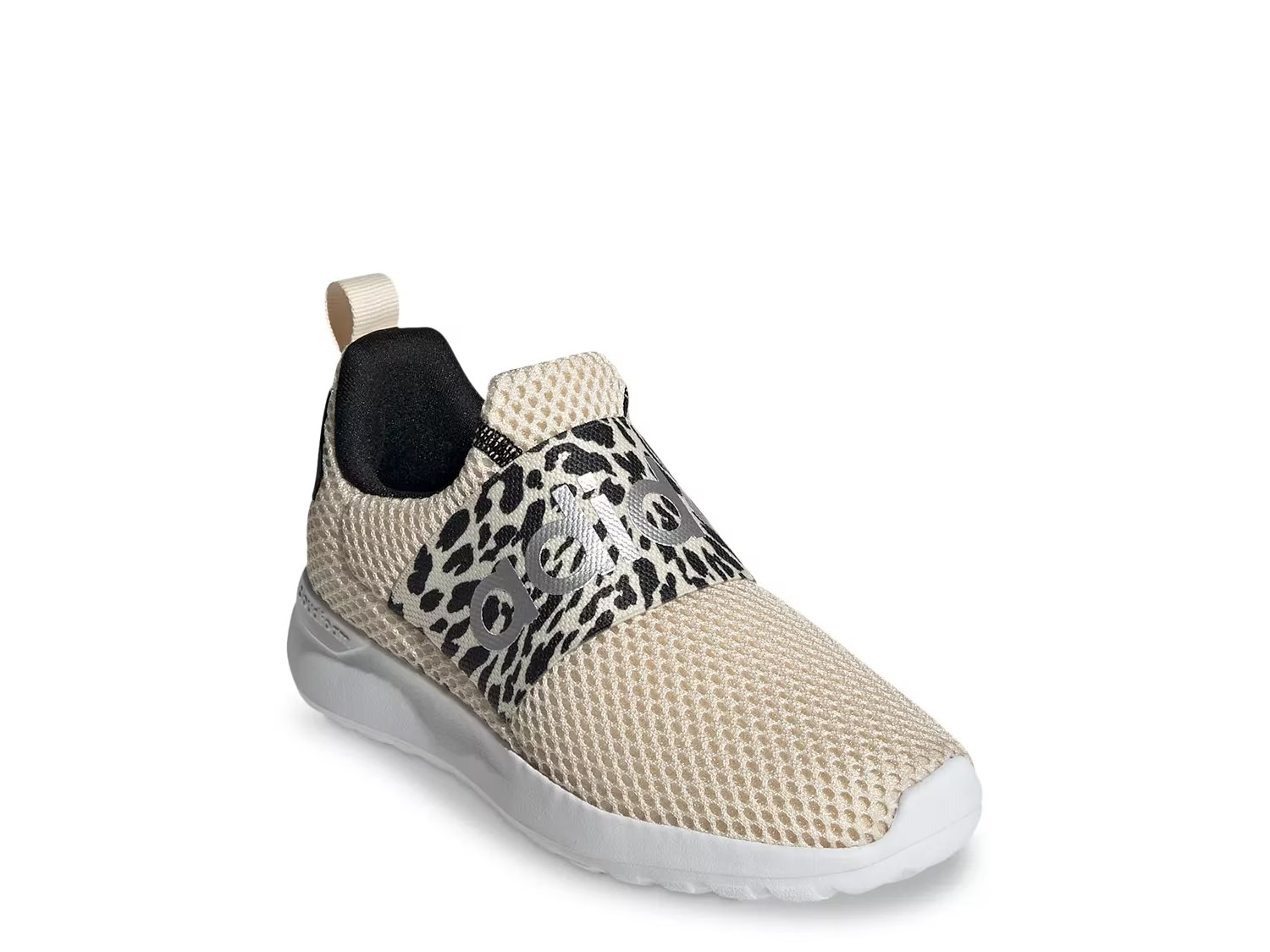 adidas Lite Racer Adapt 4.0 SlipOn Sneaker Kids' | Girl's | Taupe/Black Leopard Print | Size 4 Youth | DSW