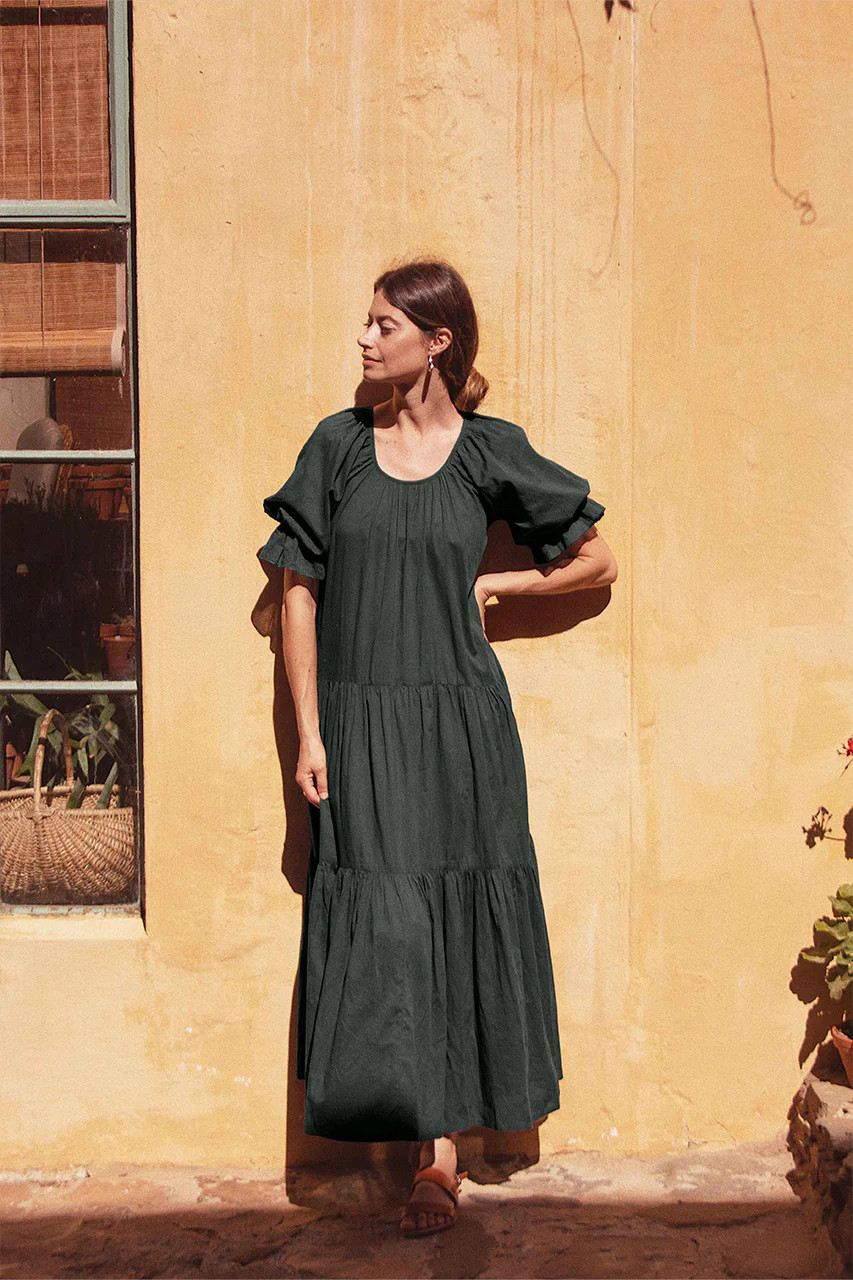 Sahana Gown ~ Emerald | Daughters of India